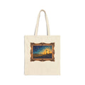 Three Crosses on Hill - Framed - Canvas Tote Bag