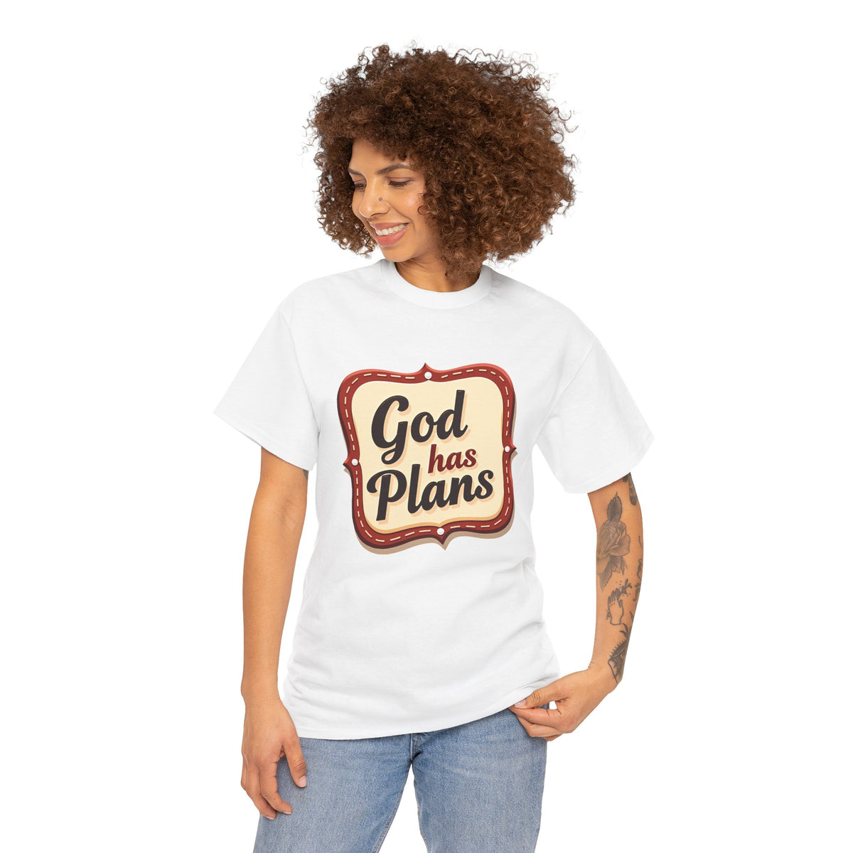 God Has Plans - Jeremiah 29:11 - T-Shirt | Religious Inspirational Tee | Trust God's Purposes