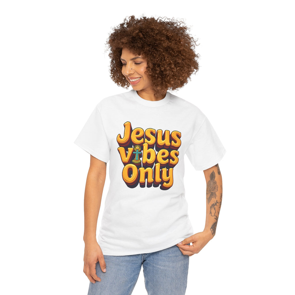 Jesus Vibes Only - T-Shirt | Religious Inspirational Tee, Retro Shirt