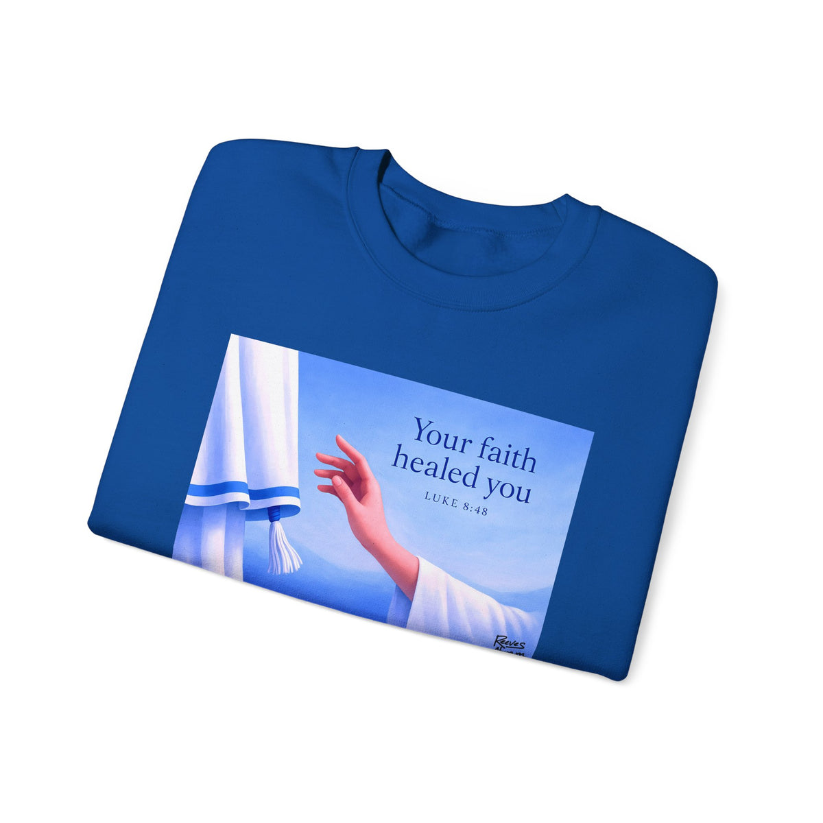 Your Faith Healed You (Luke 8:48) - Crewneck Sweatshirt | Bible Art