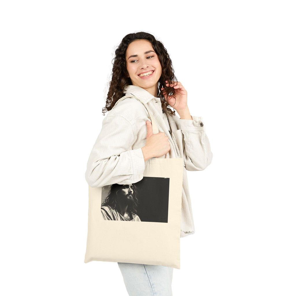 Contemplative Jesus - Canvas Tote Bag - Quiet Focus