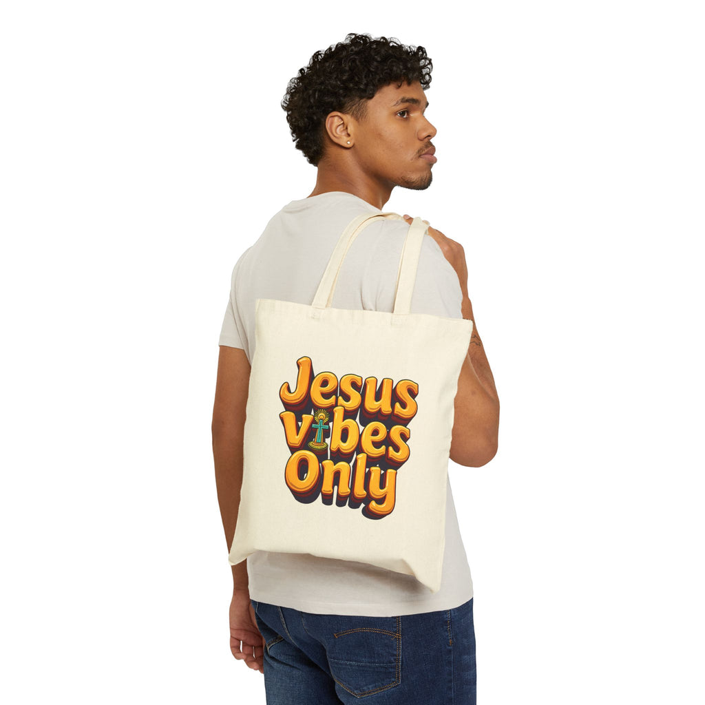 Jesus Vibes Only - Canvas Tote Bag