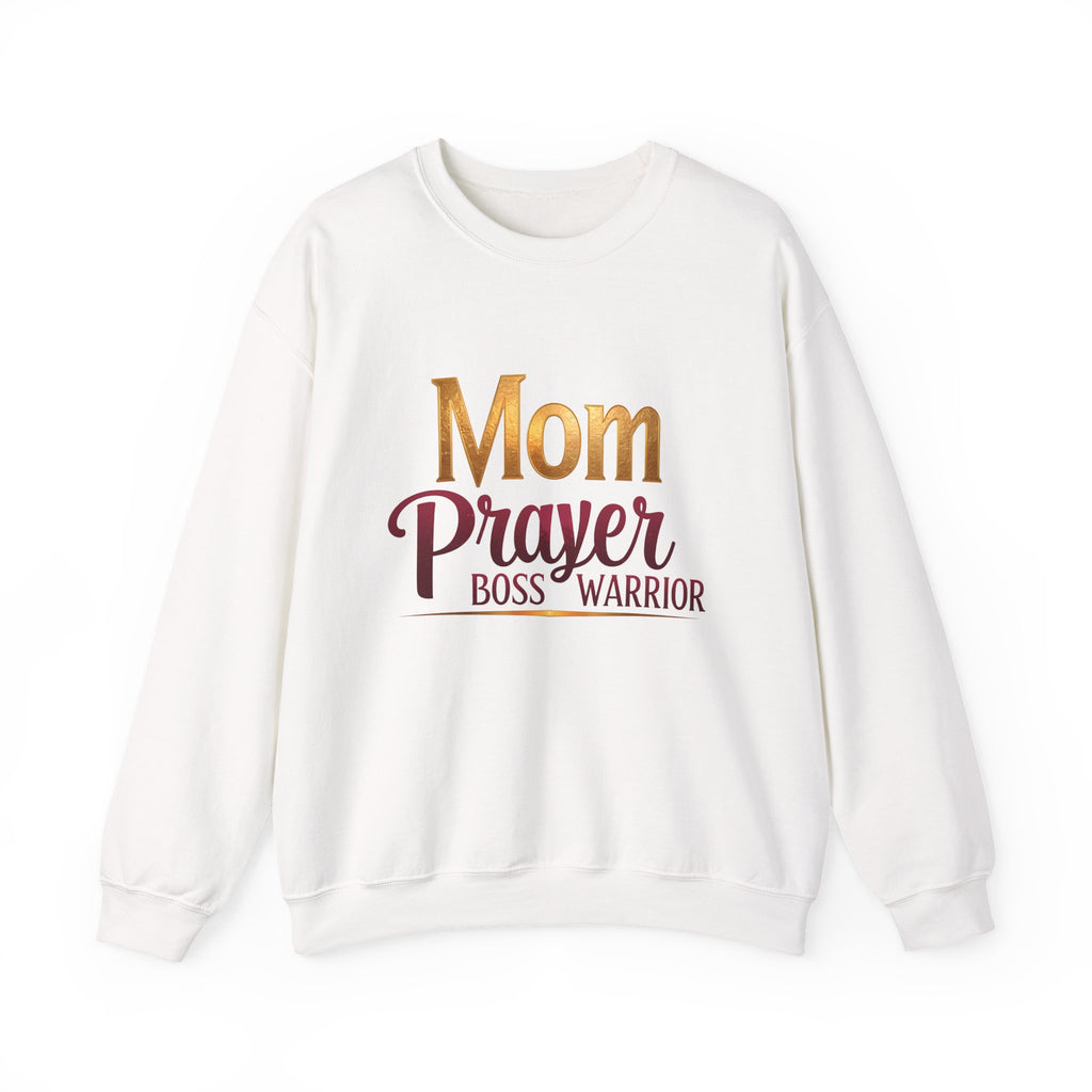 Mom Prayer Boss Warrior - Crewneck Sweatshirt | Celebrating the Extraordinary Influence of Mothers