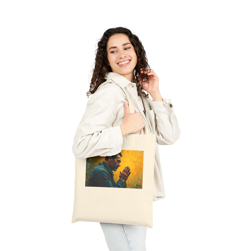 Man in Prayer - Canvas Tote Bag