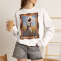 Jesus Praying in Meadow - Framed - Crewneck Sweatshirt | Prayer Shirt