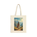 Jesus and the Lost Lamb | Christian Art | Faith-Inspired - Canvas Tote Bag