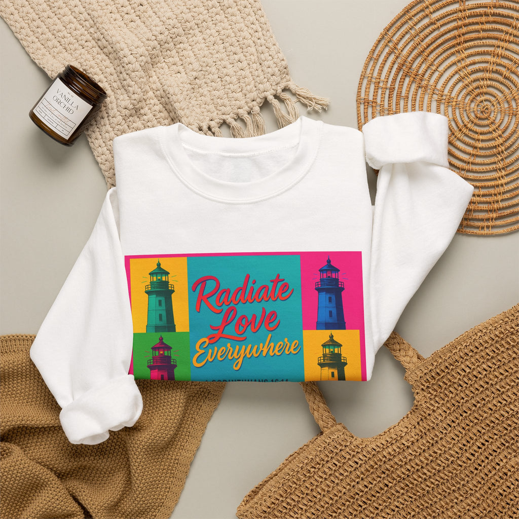 Radiate Love Everywhere - Crewneck Sweatshirt | 1 Corinthians 16:14