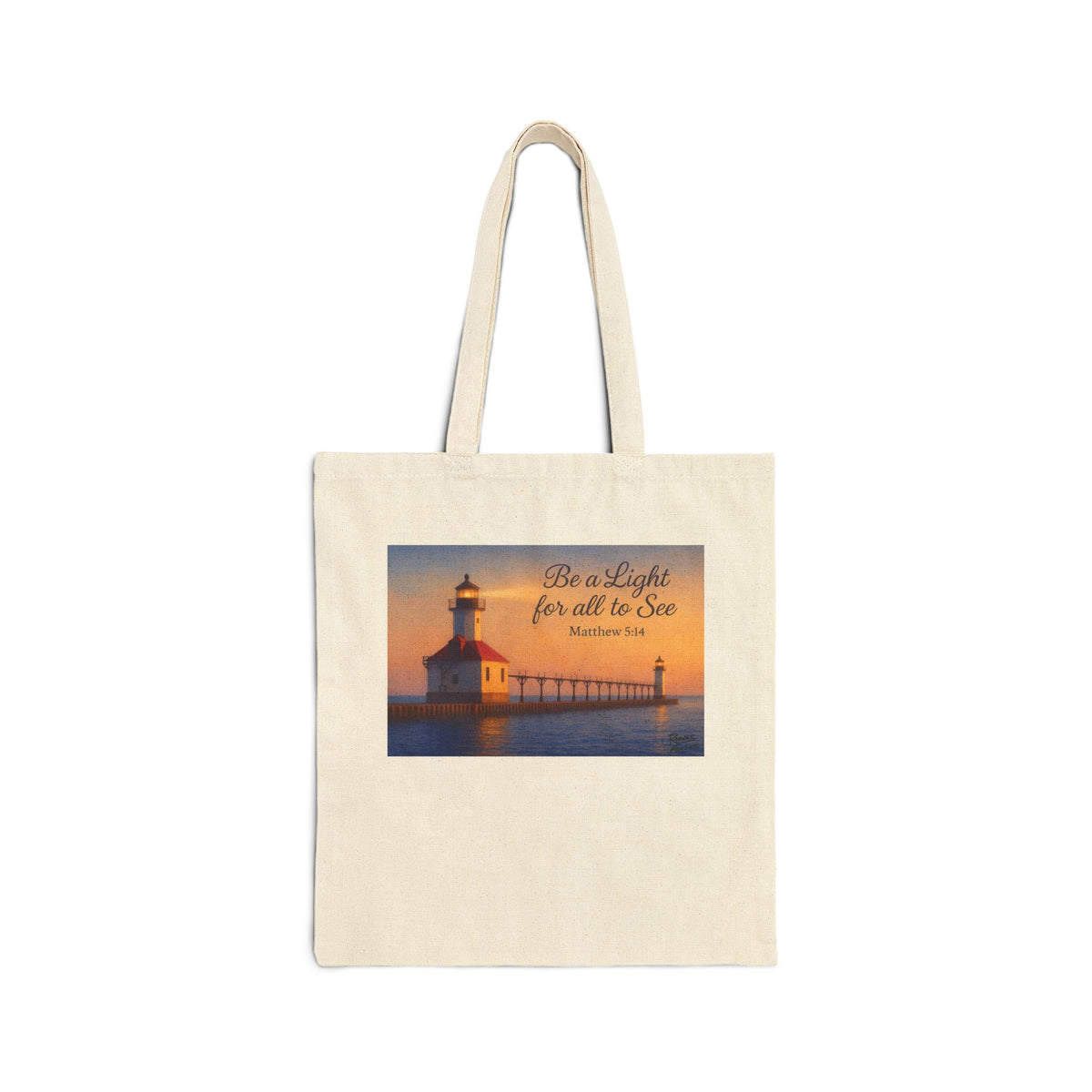 Be a Light - Matthew 5:14 - Canvas Tote Bag