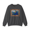 Praying Woman in Wildflowers - Framed | Crewneck Sweatshirt | Christian Art | Faith-Inspired