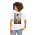 Jesus Among Wildflowers - T-Shirt | Religious Inspirational Tee | Christ Walking Prayerfully