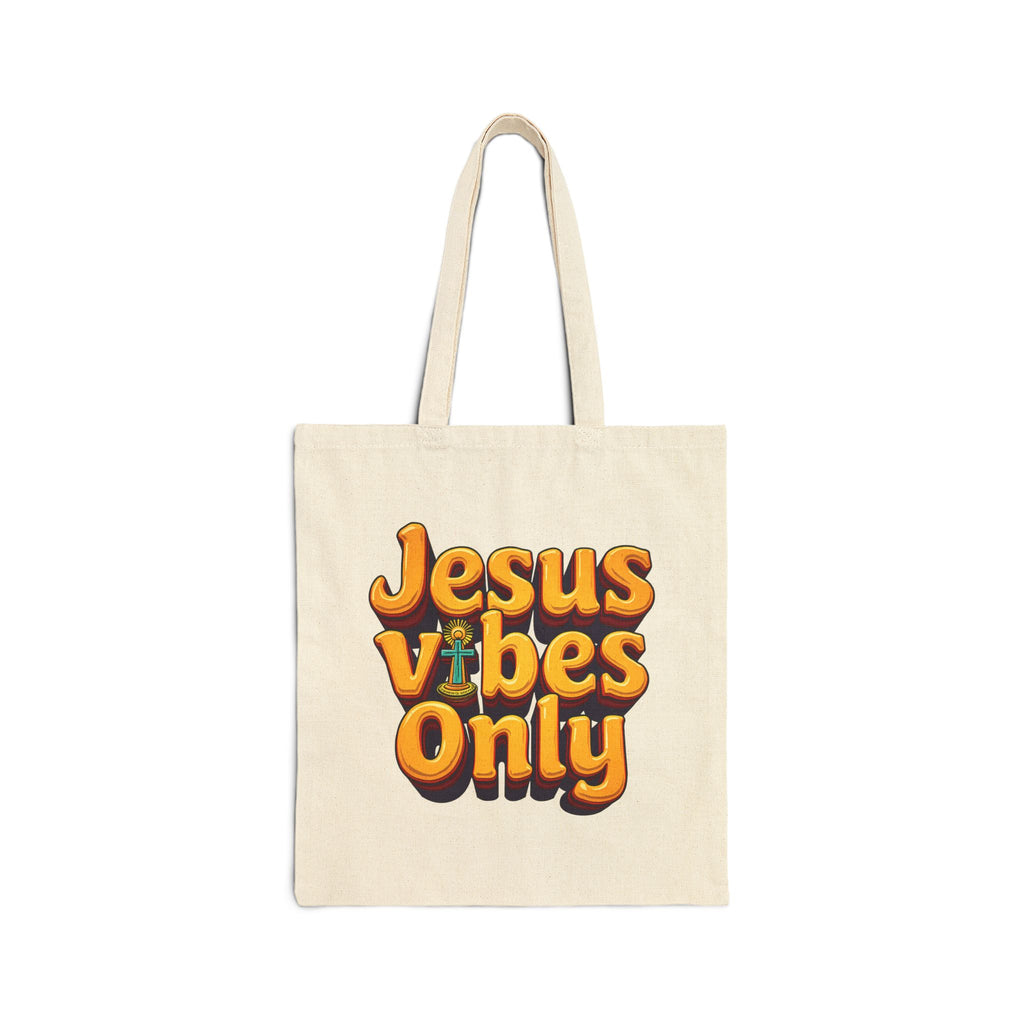 Jesus Vibes Only - Canvas Tote Bag