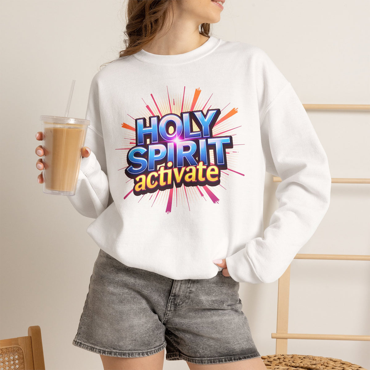 Holy Spirit Activate - Crewneck Sweatshirt | Spirit-led Christian Living