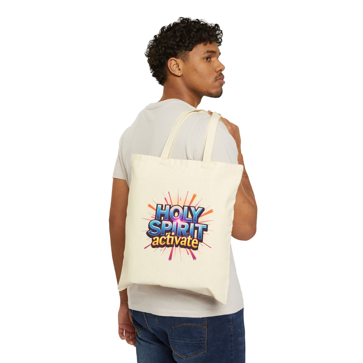 Holy Spirit Activate - Canvas Tote Bag - Spirit-led Christian Living
