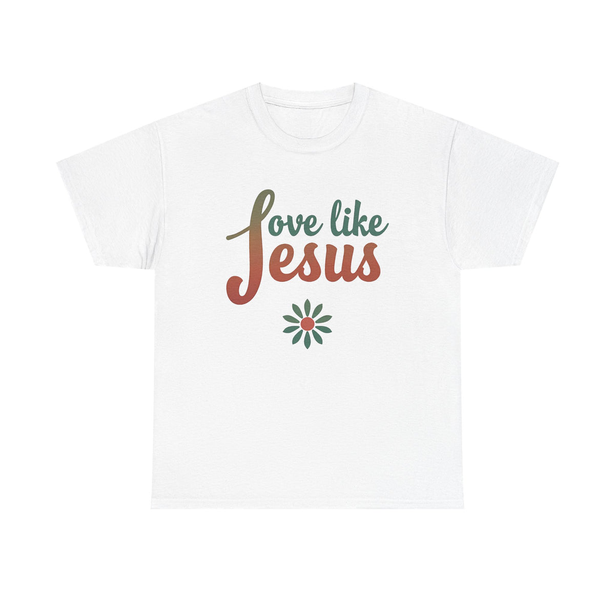 Love Like Jesus - T-Shirt | Religious Inspirational Tee, Retro Shirt