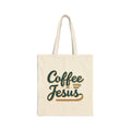 Coffee and Jesus - Canvas Tote Bag - Simple Morning Rhythm