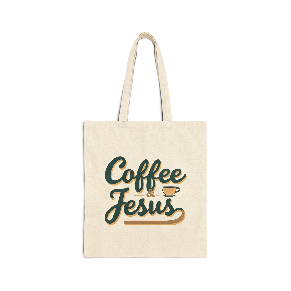 Coffee and Jesus - Canvas Tote Bag - Simple Morning Rhythm