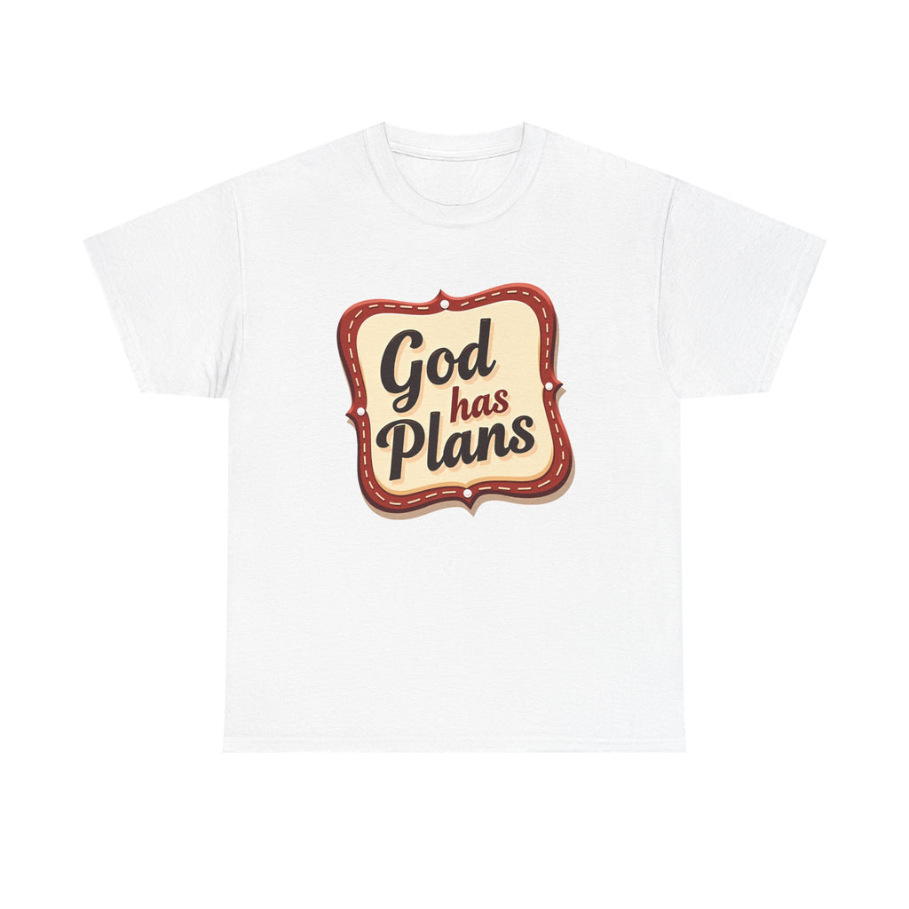 God Has Plans - Jeremiah 29:11 - T-Shirt | Religious Inspirational Tee | Trust God's Purposes
