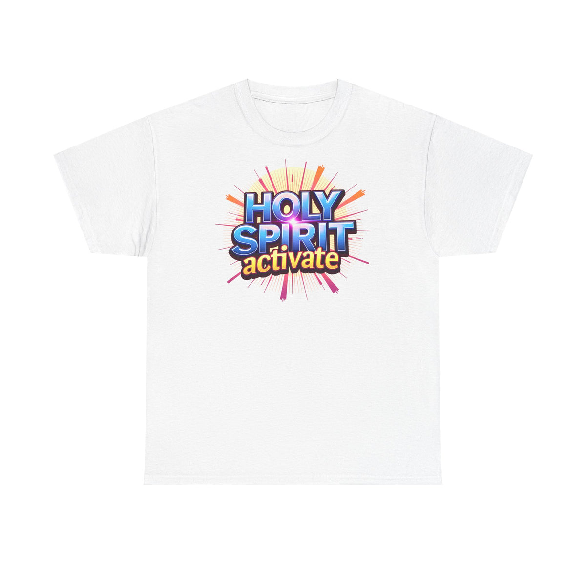 Holy Spirit Activate - T-Shirt | Religious Inspirational Tee | Spirit-led Christian Living