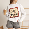 God Has Plans - Jeremiah 29:11 - Crewneck Sweatshirt | Trust God's Purposes