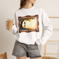 Woman's Sunrise Prayer in Nature - Framed - Crewneck Sweatshirt | Prayer Shirt