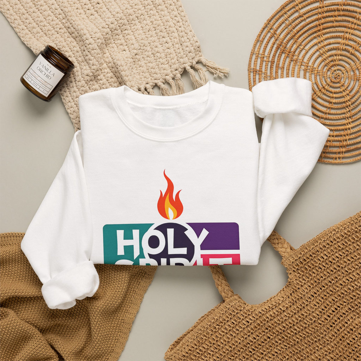 Holy Spirit Power - Crewneck Sweatshirt | Bible Art | Share Your Faith