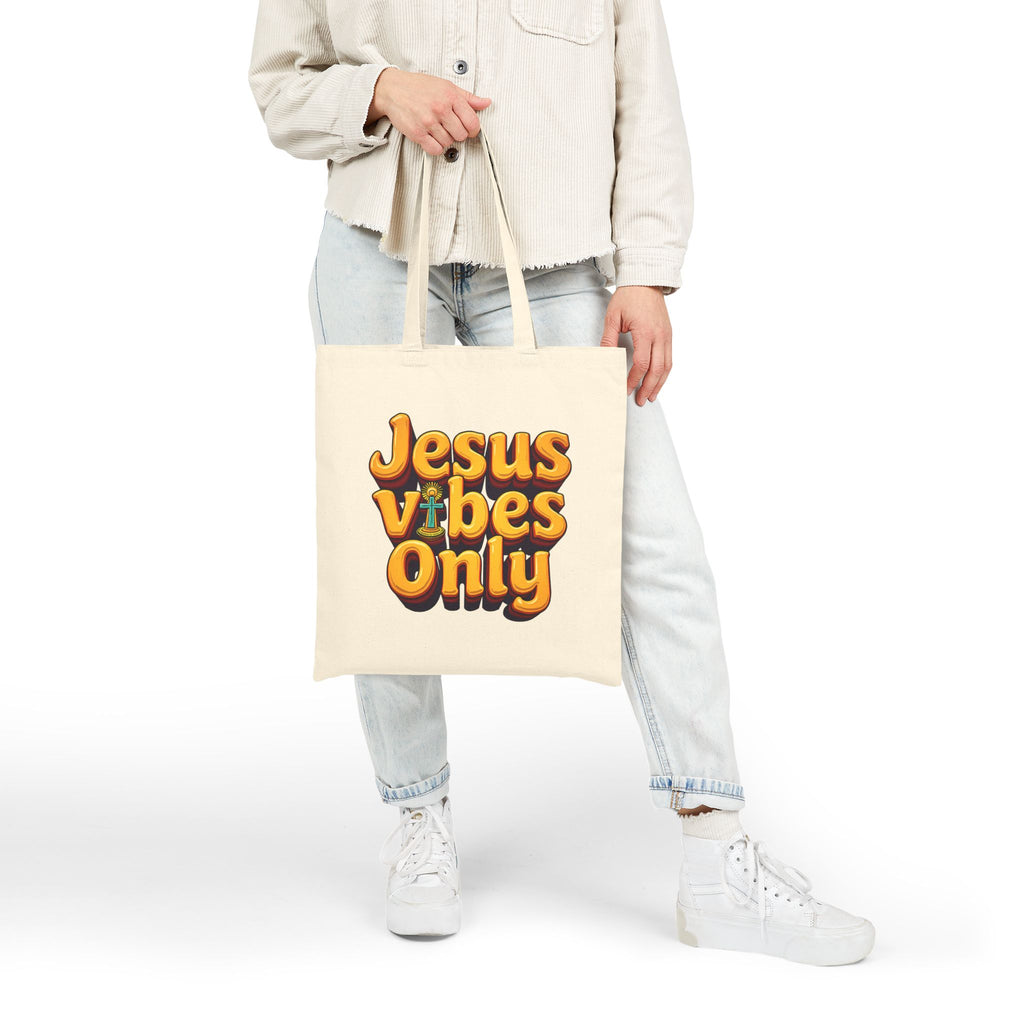 Jesus Vibes Only - Canvas Tote Bag