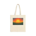 Glowing Cross in the Field - Canvas Tote Bag - Cross of Christ