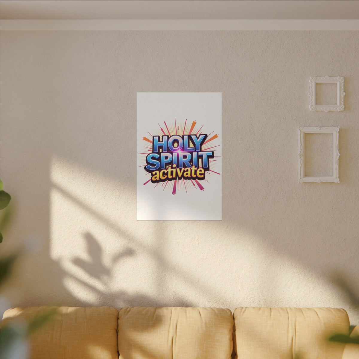 Holy Spirit Activate | 24" x 36" Canvas (Vertical) | Christian Wall Art | Faith Home Decor | Spirit-led Christian Living